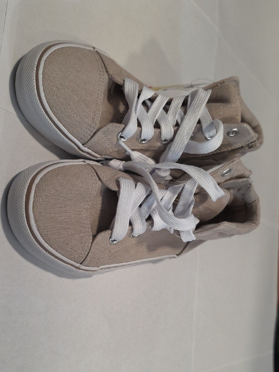 Tommy Bahama Other - Tommy Bahama Child  Tan High Top Sneakers Side Zipper